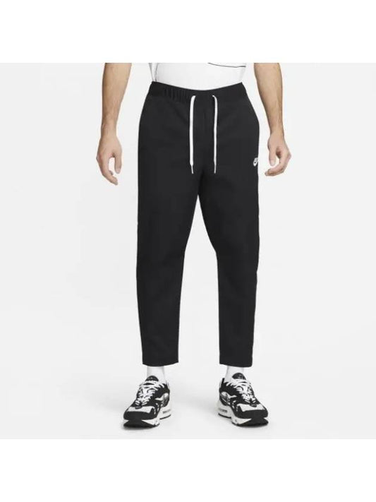 Woven Tapered Leg Track Pants Black - NIKE - BALAAN 1