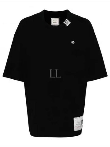 24 A12TS641 Black Logo Print Tee - MIHARA YASUHIRO - BALAAN 1