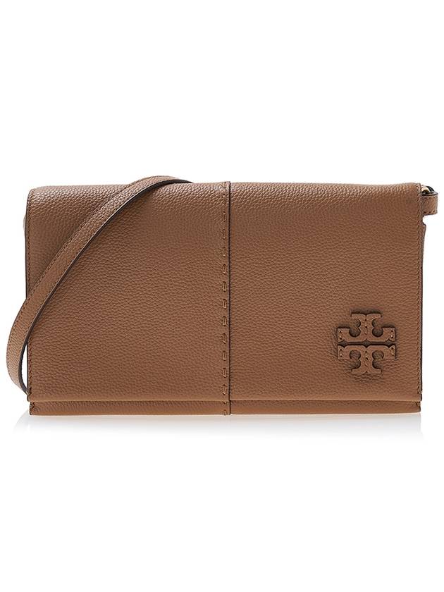 McGraw Leather Cross Bag Brown - TORY BURCH - BALAAN 2