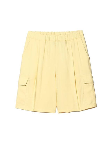 Bamboo Cargo Shorts Lemon - LMN3011 - BALAAN 1