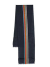 Logo Stripe Muffler Blue - PAUL SMITH - BALAAN 1