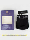 Men's Logo Cotton Briefs Black - VERSACE - BALAAN.