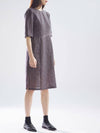 Linen See-Through Ferrara Midi Dress Brown - RS9SEOUL - BALAAN 3