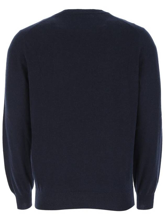 Wool Cashmere Knit Top Navy - BRUNELLO CUCINELLI - BALAAN 3