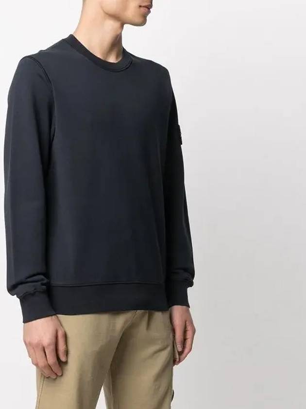 Men's Wappen Patch Sweatshirt Navy - STONE ISLAND - BALAAN 5