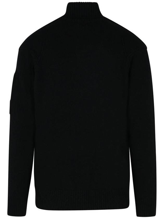 Lambswool GRS Knit Turtleneck Black - CP COMPANY - BALAAN 4