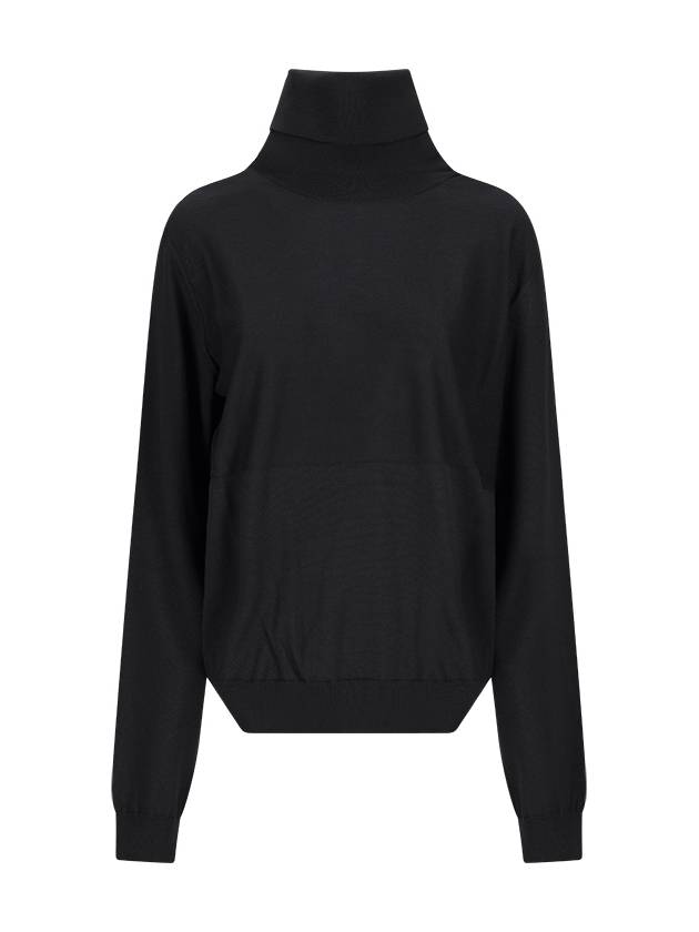 VIRGIN WOOL FINE-KNIT JUMPER - JIL SANDER - BALAAN 1