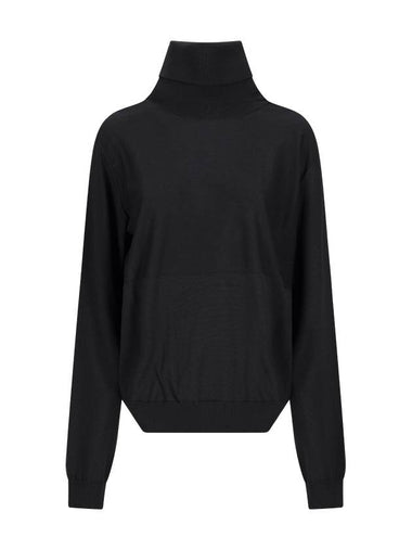 VIRGIN WOOL FINE-KNIT JUMPER - JIL SANDER - BALAAN 1