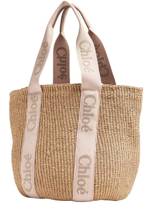 Woody Large Basket Tote Bag Beige - CHLOE - BALAAN 4