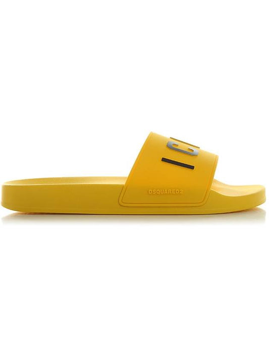 Men’s Icon Slippers Yellow - DSQUARED2 - BALAAN.