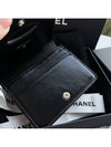 31 Black Calfskin Flap Card Wallet AP3654 - CHANEL - BALAAN 5