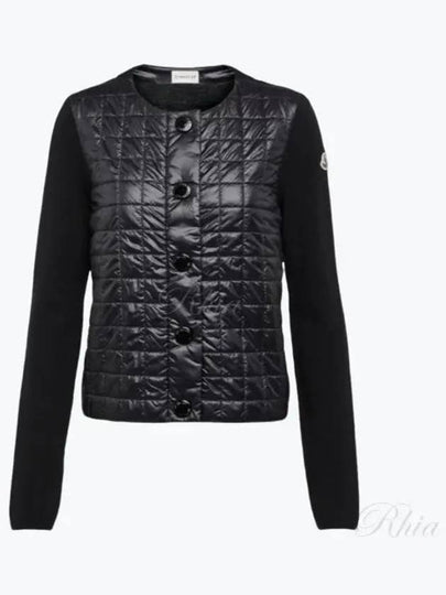 9B00001 M1131 999 Knit Quilted Cardigan - MONCLER - BALAAN 1