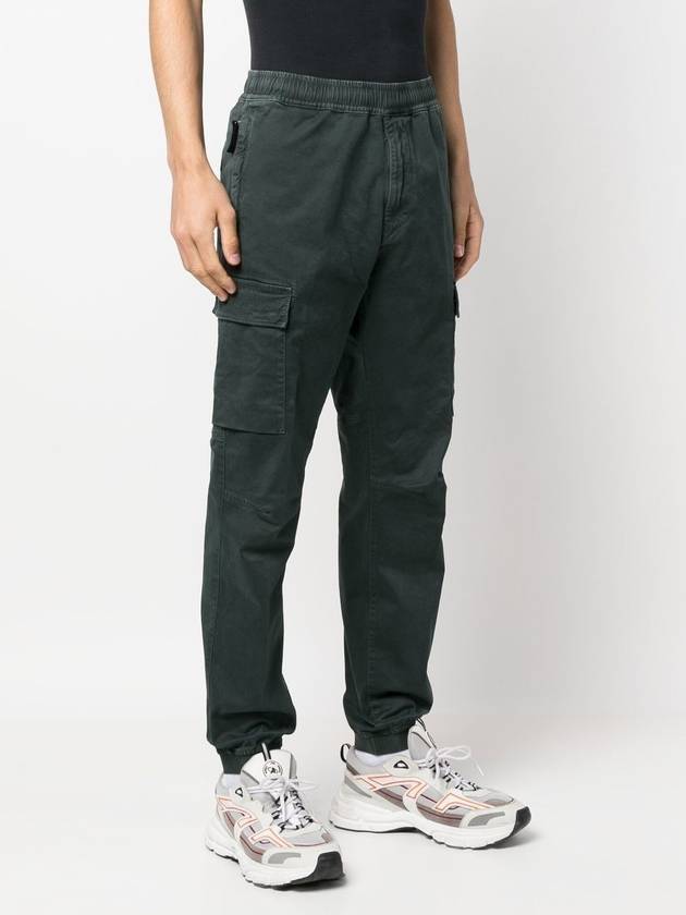 Waffen Patch Banding Cargo Straight Pants Green - STONE ISLAND - BALAAN.