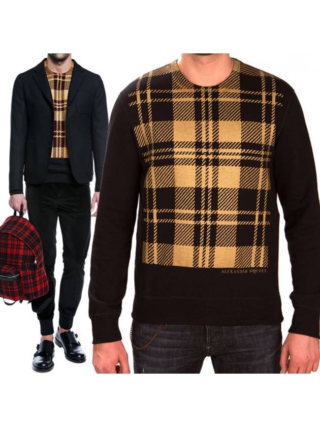 Tartan check sweatshirt 361735 QDZ73 901 - ALEXANDER MCQUEEN - BALAAN 1