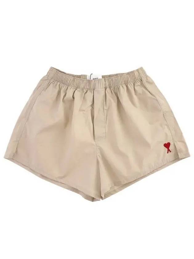 De Coeur Cotton Shorts Beige - AMI - BALAAN 2