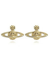 Mini Bas Relief Earrings Gold - VIVIENNE WESTWOOD - BALAAN 3