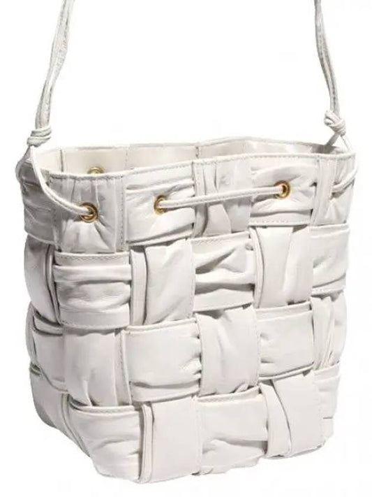 Pliss Intrecciato Cassette Bucket Bag Small Women s Shoulder - BOTTEGA VENETA - BALAAN 1