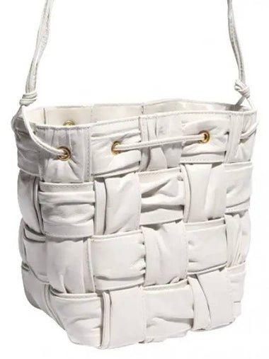 Pliss Intrecciato Cassette Bucket Bag Small - BOTTEGA VENETA - BALAAN 1