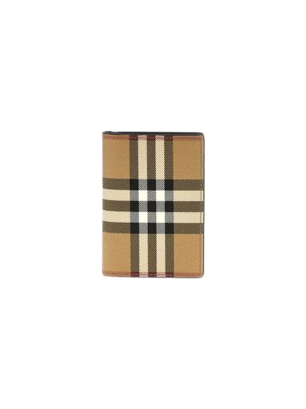 Vintage Check Leather Half Wallet Beige - BURBERRY - BALAAN 2