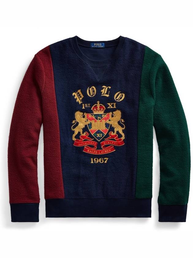 Gold embroidered Crest Fleece fleece sweater - POLO RALPH LAUREN - BALAAN 1