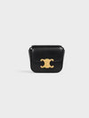 Triomphe Small Shiny Calfskin Cross Bag Black - CELINE - BALAAN 2