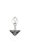 Triangle Logo Metal Keychain Black - PRADA - BALAAN 2