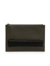 Leather Clutch Bag Green - BOTTEGA VENETA - BALAAN 1