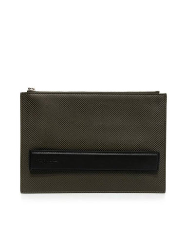 Leather Clutch Bag Green - BOTTEGA VENETA - BALAAN 1