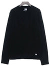 12Th Anniversary Mini Logo Patch Knit Top Black - CP COMPANY - BALAAN 2