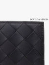 Intrecciato Leather Half Wallet Black - BOTTEGA VENETA - BALAAN 5