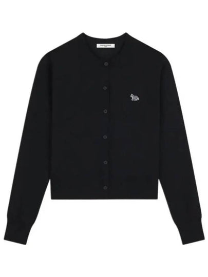 Baby Fox Patch Regular Cardigan Black - MAISON KITSUNE - BALAAN 2