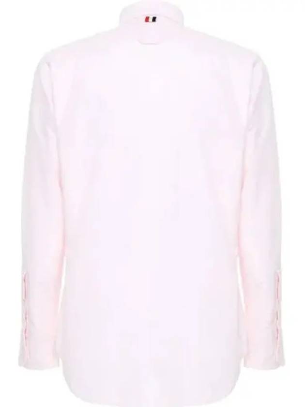 4-Bar Striped Cotton Oxford Long Sleeve Shirt Light Pink - THOM BROWNE - BALAAN 5