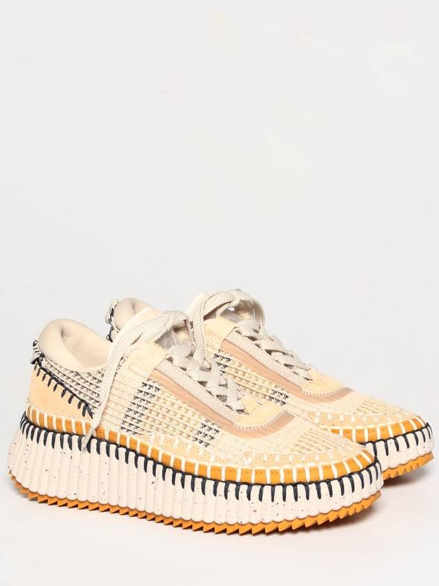 Nama Chlo&eacute; sneakers in recycled fabric and suede - CHLOE - BALAAN 2