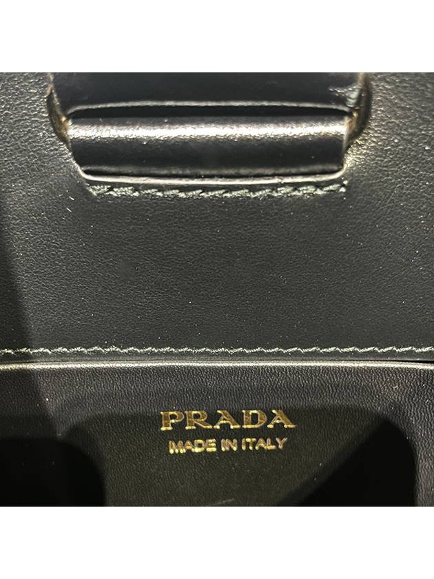 Medium Leather Shoulder Bag Black - PRADA - BALAAN 8