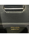 Medium Leather Shoulder Bag Black - PRADA - BALAAN 8