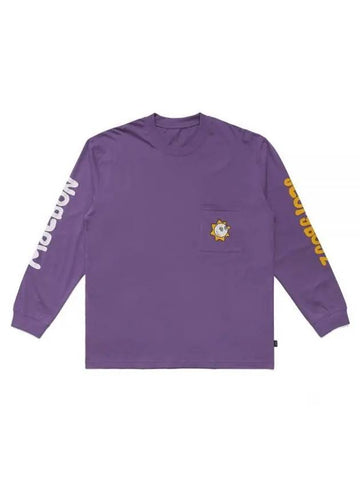 MALBON x GLO GANG Glo Long Sleeve T-Shirt PURPLE M3113LRL01PUR - MALBON GOLF - BALAAN 1