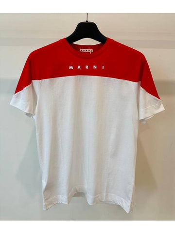 Kids T Shirt M01225 M00L9 Red White 14Y - MARNI - BALAAN 1