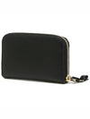 Vara Bow Zipper Card Wallet Black - SALVATORE FERRAGAMO - BALAAN 9