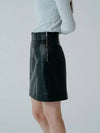 Essential Lambskin Mini Skirt - PINBLACK - BALAAN 2