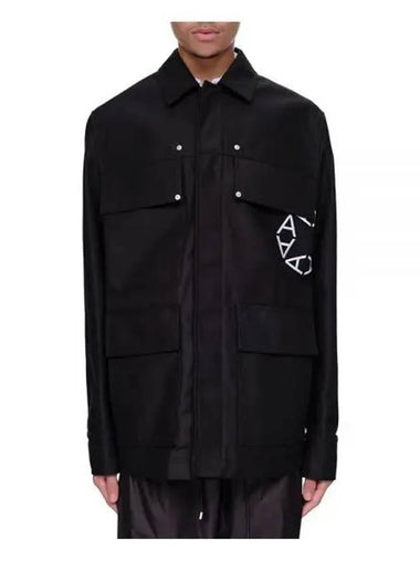 SPHERE LOGO OFFICIER JACKET AAMOU0260FA04 BLK graphic - 1017 ALYX 9SM - BALAAN 1