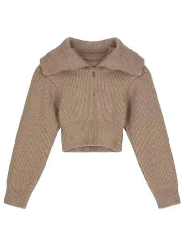 Jacquemus La Maile Sweater Cocoa - JACQUEMUS - BALAAN 1