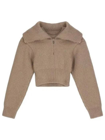 Jacquemus La Maile Sweater Cocoa Knit - JACQUEMUS - BALAAN 1