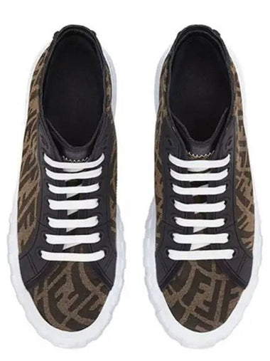 Vertigo jacquard fabric men s high top sneakers 271936 - FENDI - BALAAN 1