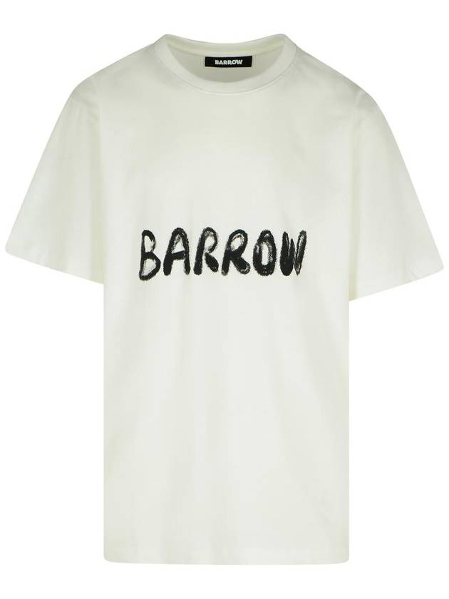 Barrow White Cotton T-Shirt - CLAIRE BARROW - BALAAN 1