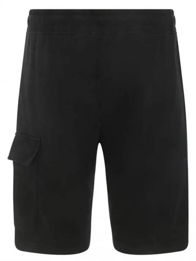 Bermuda Regular Fit Cargo Shorts Black - CP COMPANY - BALAAN 7