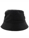 Triangle Logo Re-nylon Bucket Hat Black - PRADA - BALAAN 3