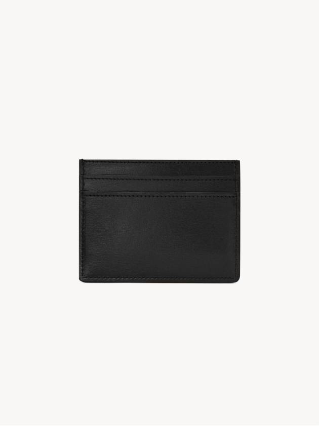 Tiny Monogram Shiny Leather Card Case Black - SAINT LAURENT - BALAAN 3