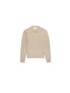 Men's Tonal Cashmere Crew Neck Sweater Champagne - AMI - BALAAN 1