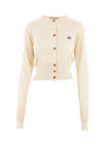 Bea Crop Cardigan Off White - VIVIENNE WESTWOOD - BALAAN 2