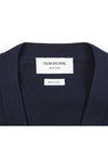 Milano Stitch Sprite Armband Cotton V-neck Cardigan Navy - THOM BROWNE - BALAAN 4